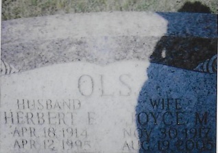 Herbert Ols, Sr. gravestone, Class of 193