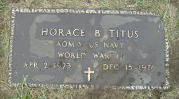Horace Titus gravestone, Class of 1943