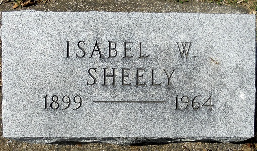 Isabel White Sheely gravestone, Class of 1916