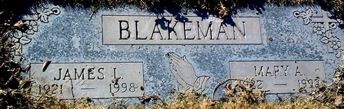 James Blakeman gravestone, Class of 1940