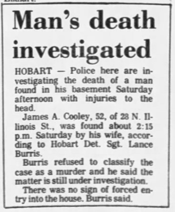 James Cooley obit article, Class of 1951