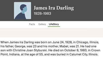 James Darling life info, Class of 1948