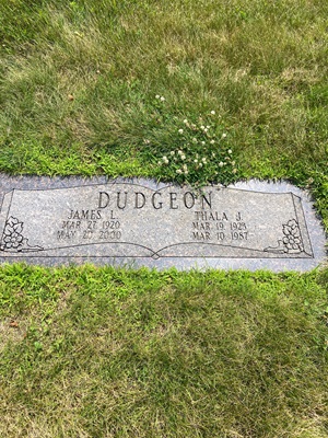 James Dudgeon gravestone, Class of 1941