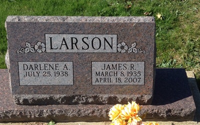 James (Jim) Larson gravestone, Class of 1953