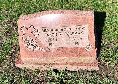 Jason Bowman gravestone, Class of 1995