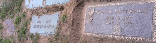 Jean Gordon Dettweiler gravestone, Class of 1945