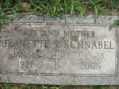 Jeanette Baba Carbine Schnabel, Class of 1939