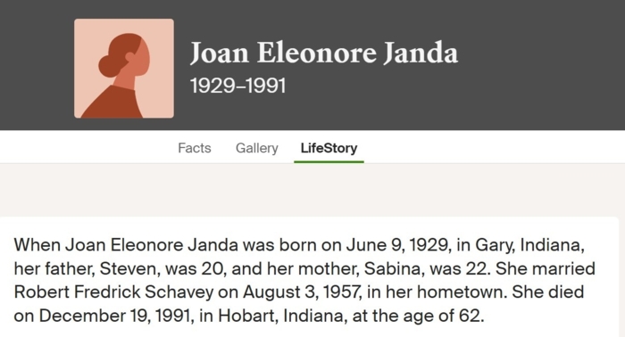 Joan Janda Schavey life info, Teacher