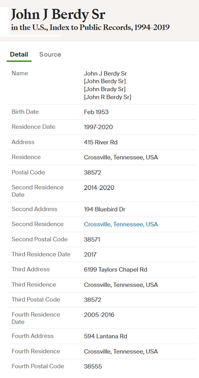 John Berdy life info, Class of 1971