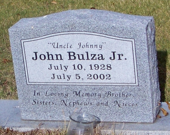 John Bulza gravestone, Class of 1947