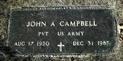 John Campbell gravestone, Class of 1939