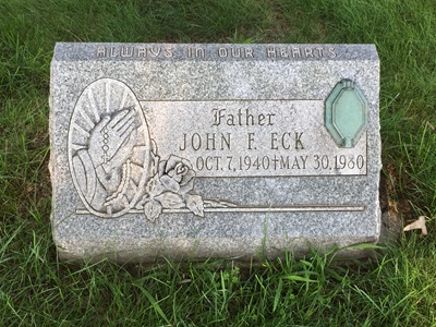 John Eck gravestone, Class of 1958