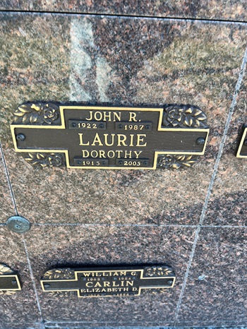 John Laurie gravestone, Class of 1941
