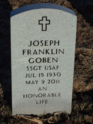 Joseph (Joe) Goben gravestone, Class of 1948