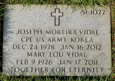Joseph (Joe) Vidal gravestone, Class of 1948