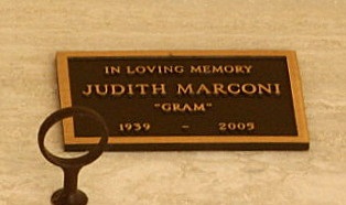 Judith (Judy) Mohrs Marconi gravestone, Class of 1957