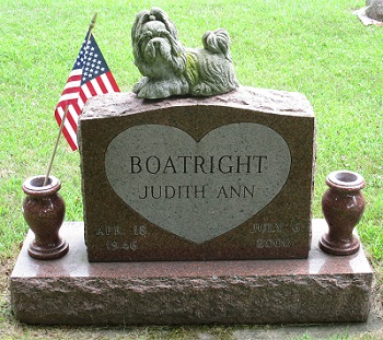 Judith (Judy) Ray Boatright gravestone, Class of 1964