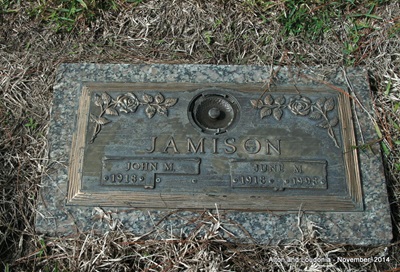 June Shearer Jamison gravestone, Class of 1936