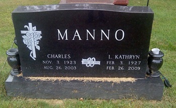 Katherine Gerst Manno gravestone, Class of 1944