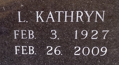 Katherine Gerst Manno gravestone, Class of 1944