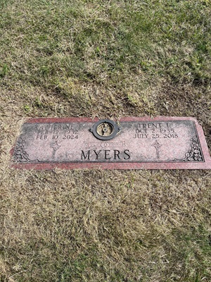 Katherine (Katie) Carnell Myers gravestone, Class of 1949