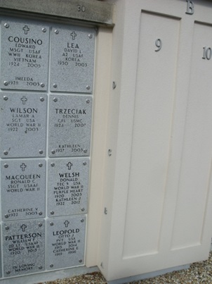 Kathleen NeedhanTrzeciak gravestone, Class of 1945