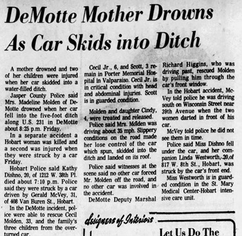Kathryn (Kathy) Dishno obit article, Class of 1972