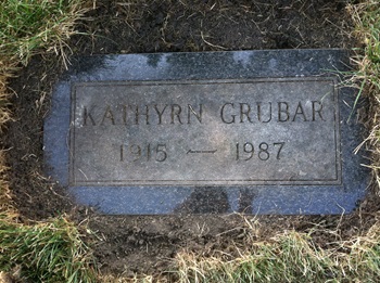 Kathryn Uremovich Grubar gravestone, Class of 1932