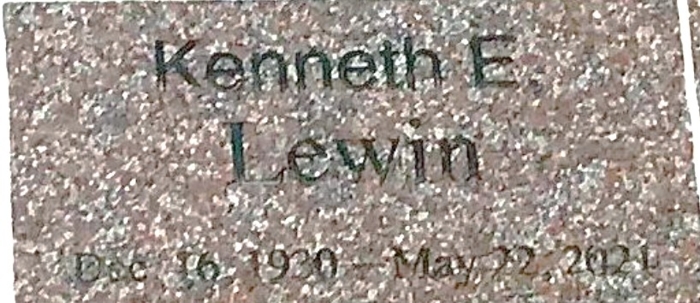 Kenneth Lewin gravestone, Class of 1948