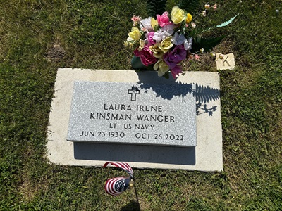 Laura Kinsman Wanger gravestone, Class of 1948