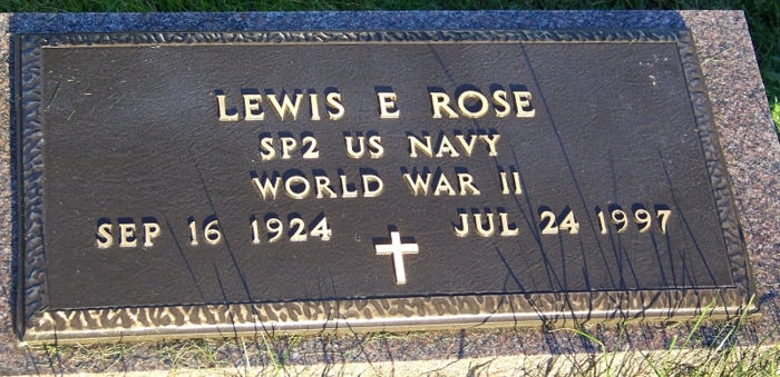 Lewis Rose gravestone, Class of 1942