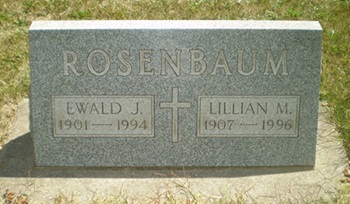 Lillian Baumer Rosenbaum gravestone, Class of 1926