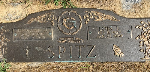 Louise (Lois) Kupkee Spitz gravestone, Class of 1942