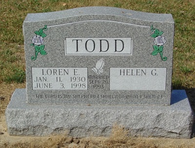 Loren Todd gravestone, Class of 1947