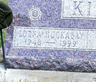 Lorna Kilander Huckabee gravestone, Class of 1966