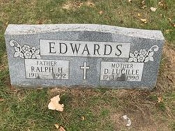 Lucille Erwin Edwards gravestone, Class of 1932