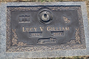 Lucy Eckenrode Gilliam gravestone, Class of 1943