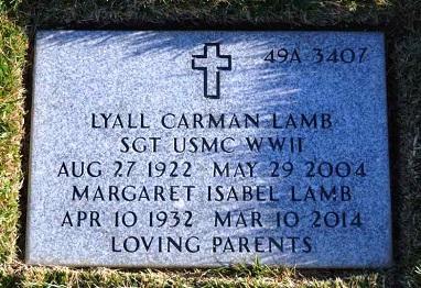 Lyall Lamb gravestone, Class of 1941