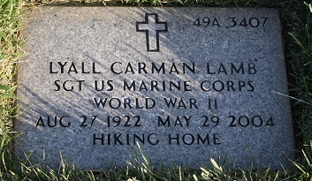 Lyall Lamb gravestone, Class of 1941