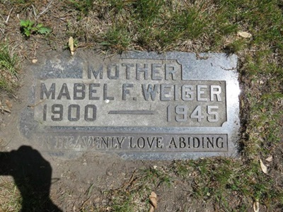 Mabel Fulton Weiger gravestone, Class of 1916
