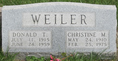 Mae Shannon Weiler gravestone, Class of 1930