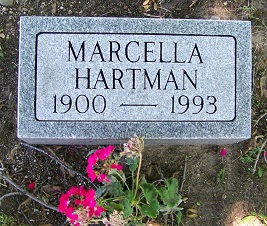 Marcella Hartman gravestone, Teacher