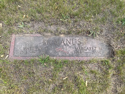 Margaret King McMcManus gravestone, Class of 1932