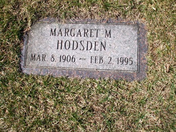 Margaret Maybaum Hodsden gravestone, Class of 1923
