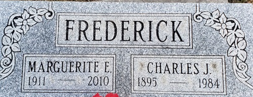 Marguerite Jones Frederick gravestone, Class of 1931