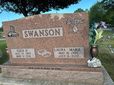 Marie Woods Swanson gravestone, Class of 1946