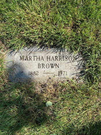 Martha Harrison Brown gravestone, Class of 1899