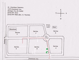 Martin (Marty) Grabb-Grab cemetery map, Class of 1960