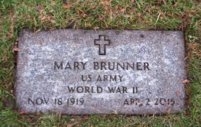 Mary Janssen Guenther Brunner gravestone, Class of 1939