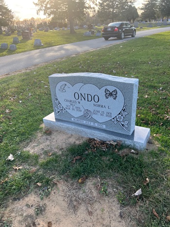 Norma Dowd Ondo gravestone, Class of 1950